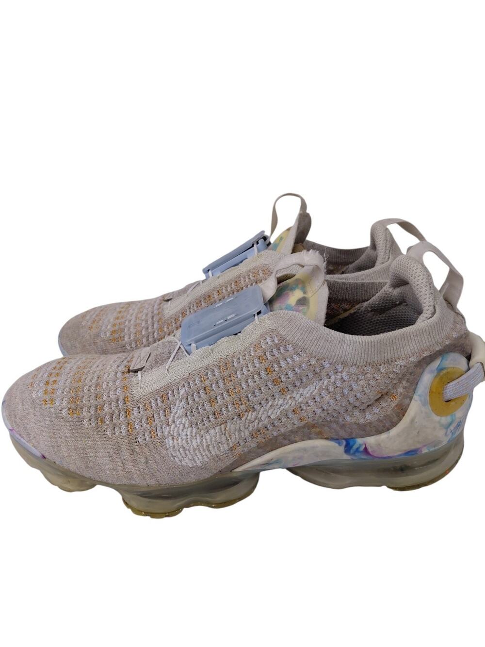Nike Air VaporMax 2020 Flyknit Shoes Womens Size 8 Beige Multi Eco CT1933-100